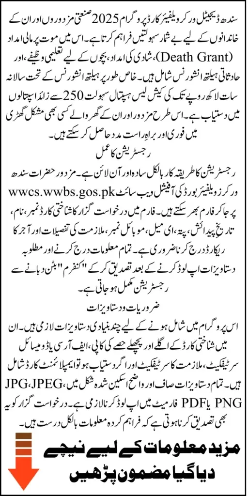 Sindh Workers Welfare Card Launched for Labour Benefits