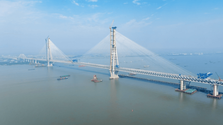 China Opens World’s Longest Cable Bridge