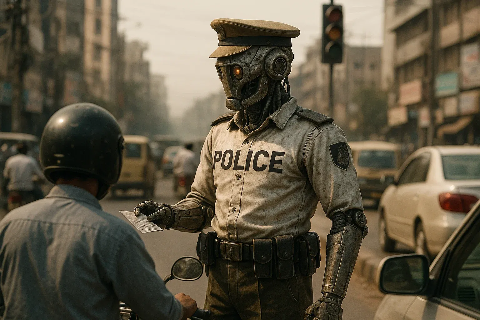 Karachi Traffic Robots Start Issuing E Challans