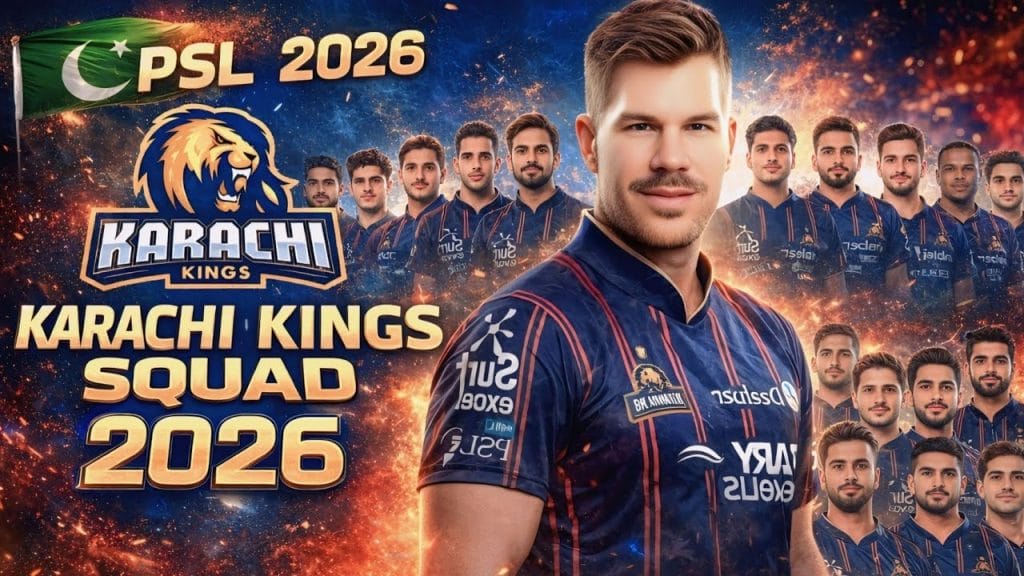 Karachi Kings 2026 Squad Final List and Captain