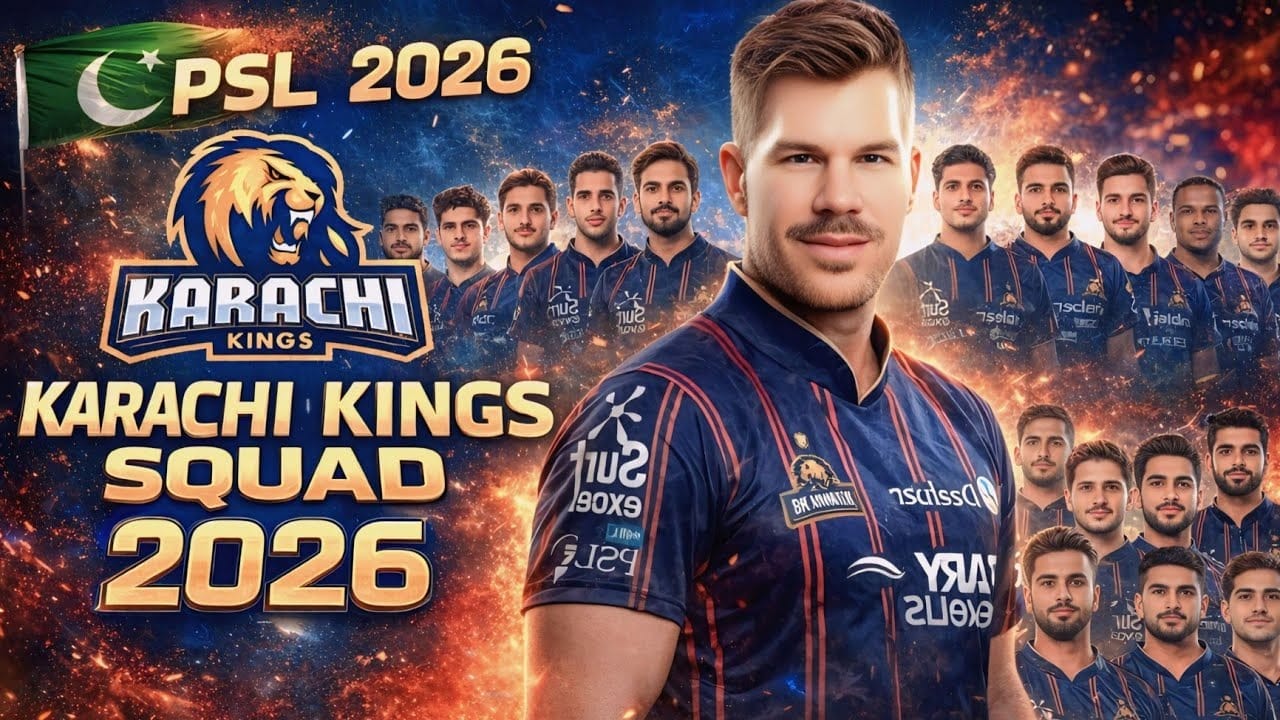Karachi Kings 2026 Squad Final List and Captain